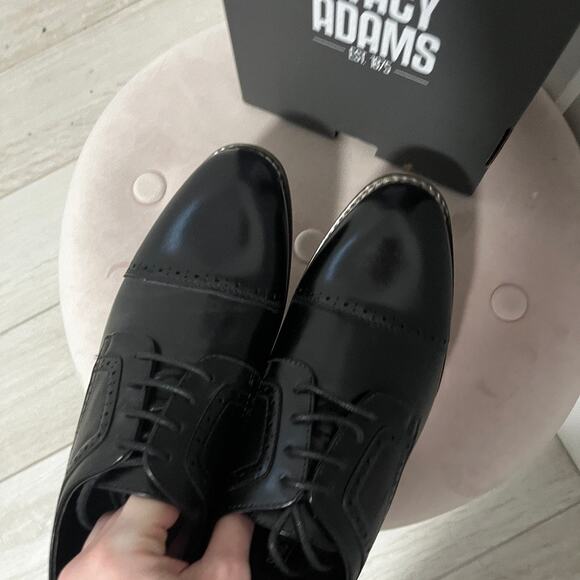 NEW Stacy Adams Men\'s Dickinson Black Oxford Dress Shoes Size 5